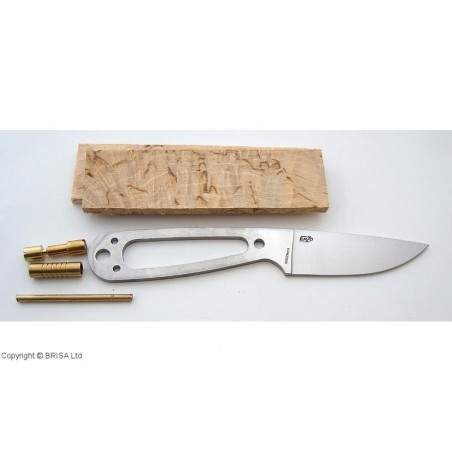 Rinkinys peilio gamybai Enzo Necker 70 F Kit/Curly birch