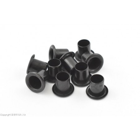 Kydex1/4  akutės (kniedės) juodos 8,4x6,4mm/10vnt