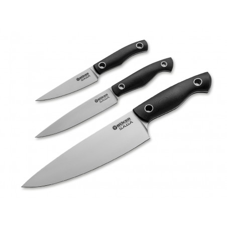 Virtuvinių peilių komplektas Böker Saga Chef Satin