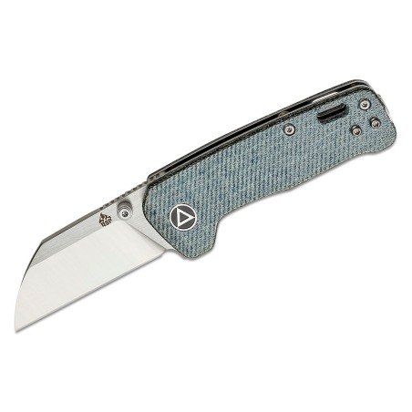 Peilis QSP Knife Mini Penguin Denim Blue Micarta